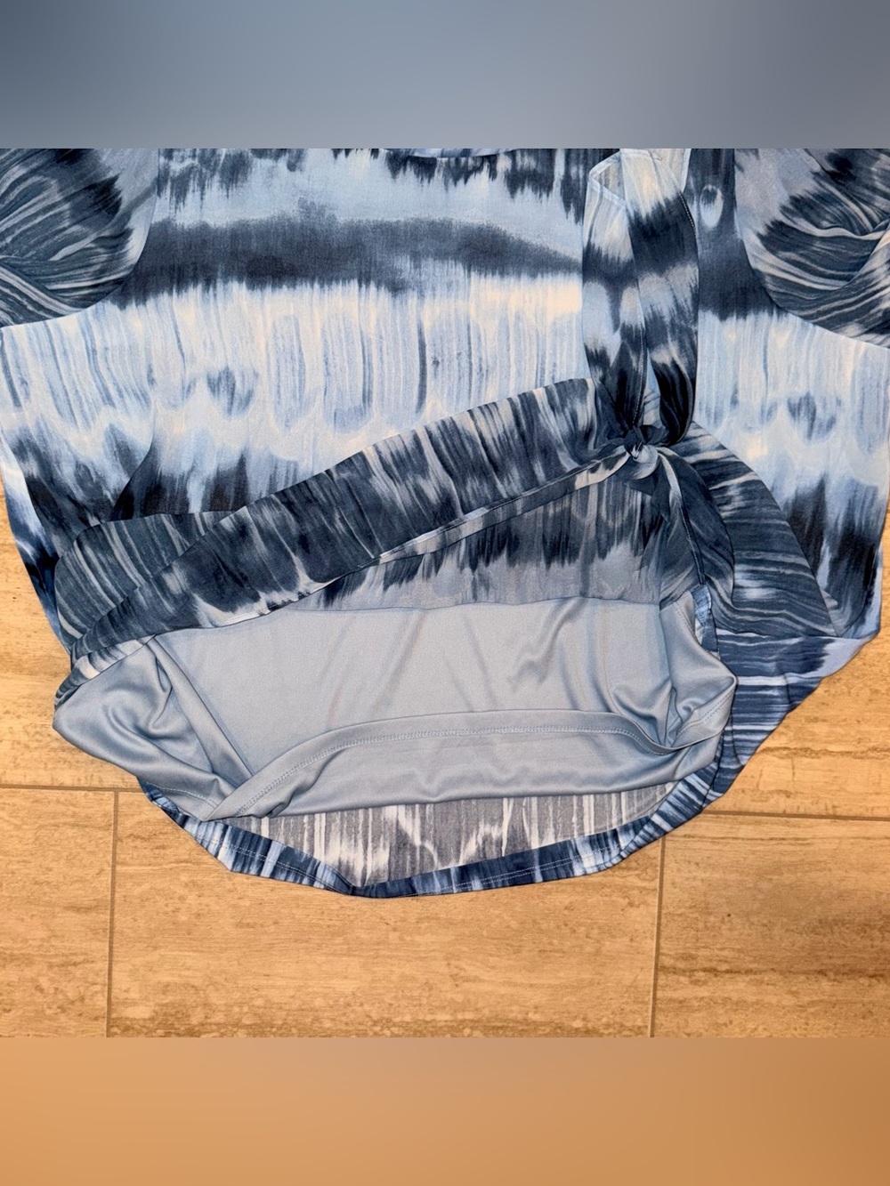 Calvin Klein Women's Everyday Crew Neck Printed Chiffon Sleeve Blouse Size 2X - Picture 11 of 16